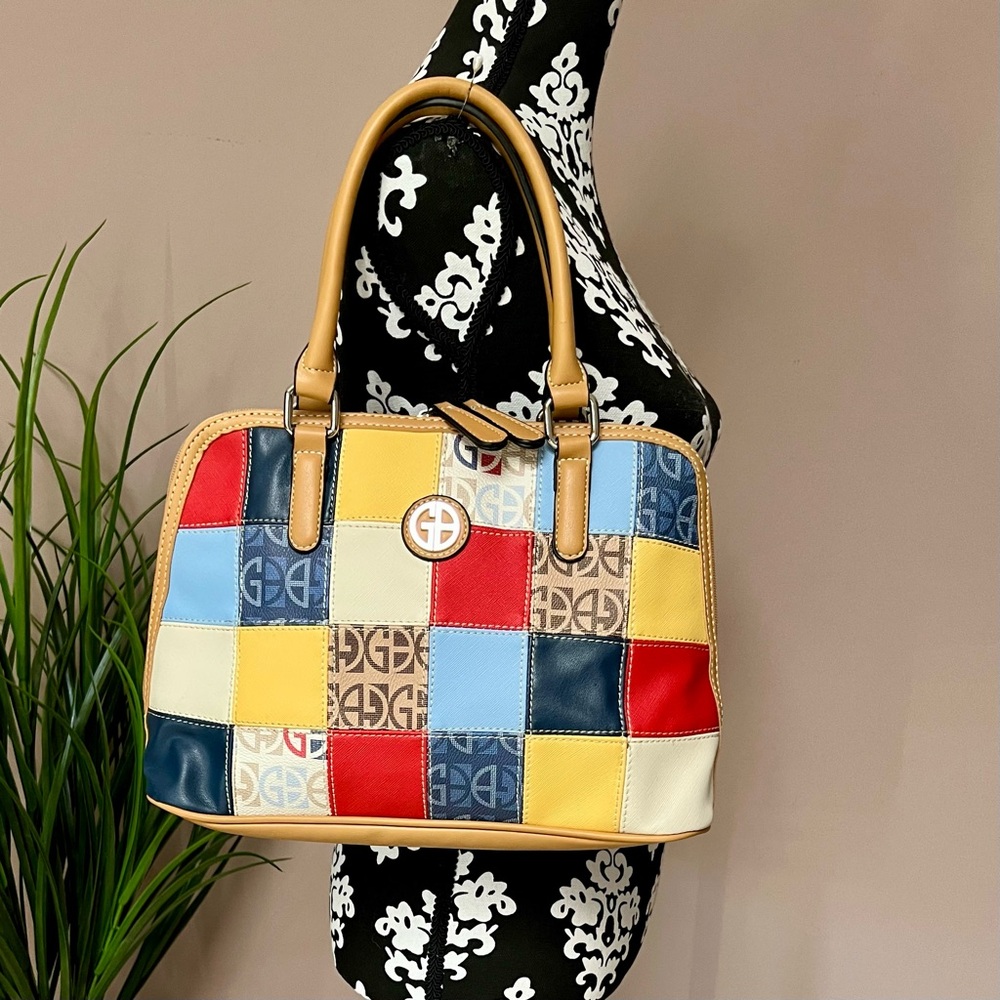 Giani Bernini Saffiano Patchwork Satchel - image 1
